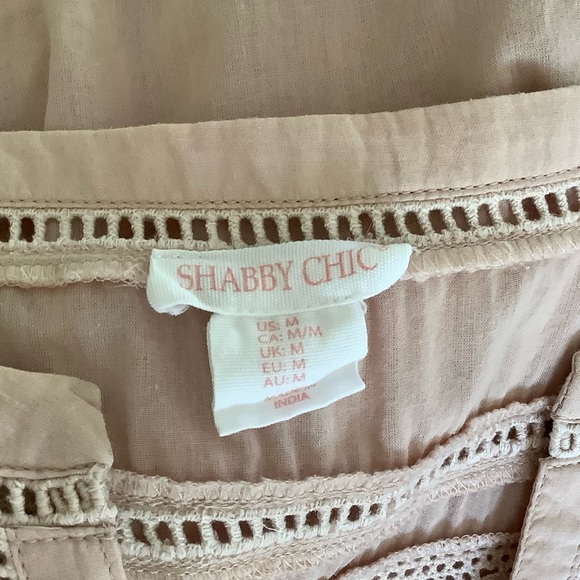 Shabby Chic Blush Tunic with Crochet Detail - Picture 7 of 8